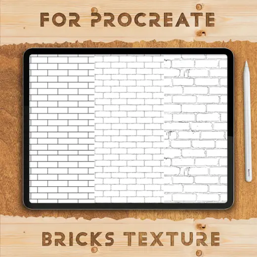 Free Bricks Texture Brushes for Procreate — Procreate brush