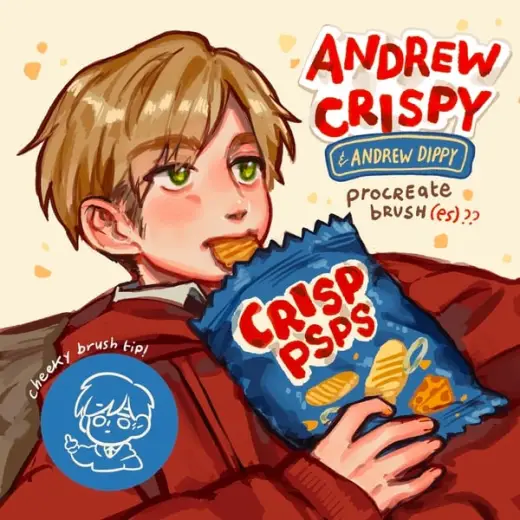 Andrew Crispy & Dippy - Procreate Brush(es) — Procreate brush