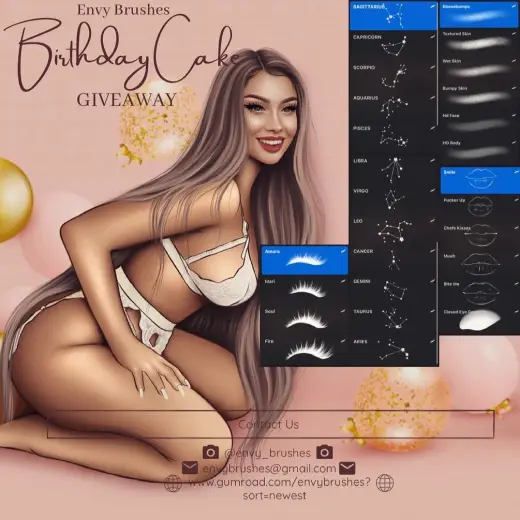 BIRTHDAY CAKE REPAINT (PHOTOSHOP) — Photoshop brush
