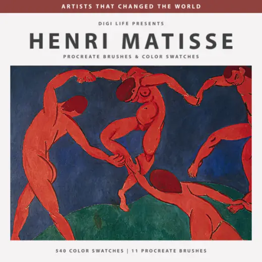Henri Matisse Procreate Brushes & Color Swatches — Procreate brush