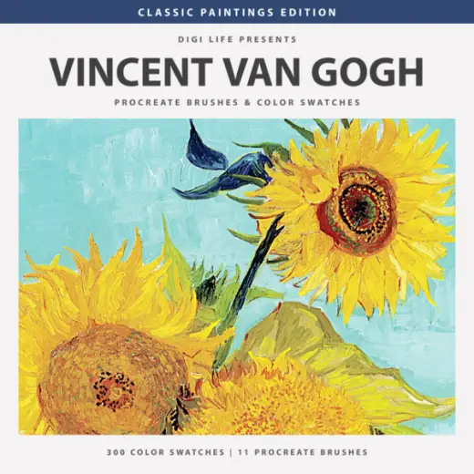 Van Gogh Procreate Brushes & Color Swatches — Procreate brush