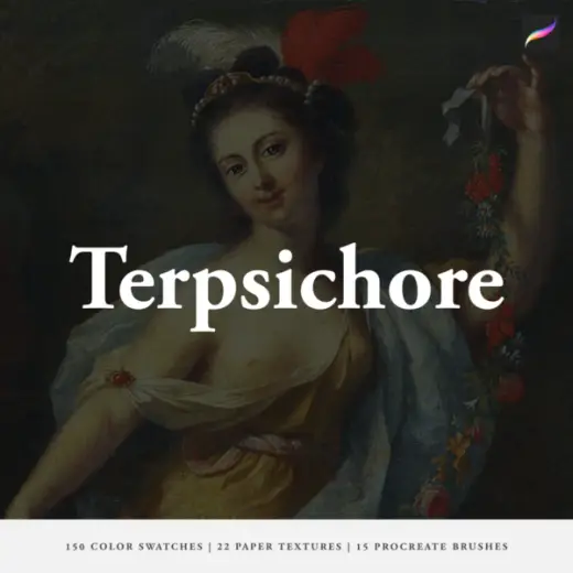 Terpsichore Procreate Brushes, Color Swatches and Paper Textures — Procreate brush