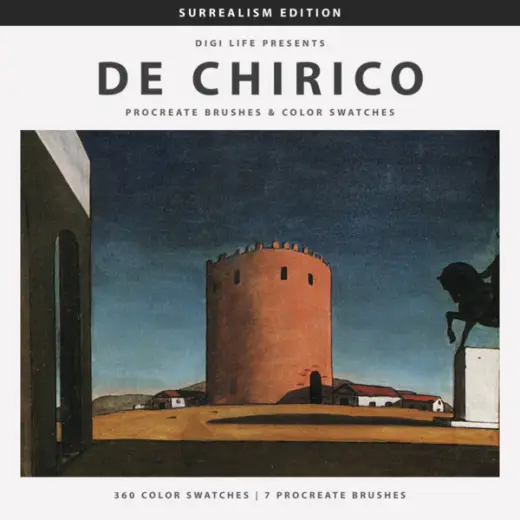 Giorgio de Chirico Procreate Brushes & Color Swatches — Procreate brush