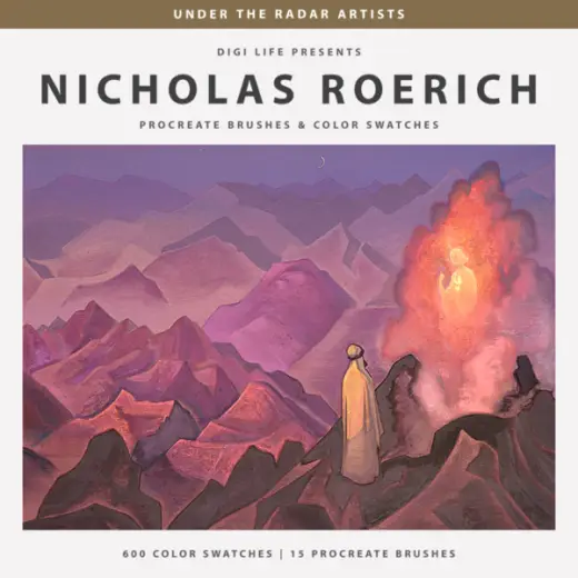 Nicholas Roerich Procreate Brushes & Color Swatches — Procreate brush