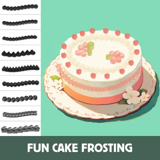 FREE Procreate Brushes: Cake Decorating, Frosting, Sprinkles, Fun Stamps, Sweet Art, Line Art, Relaxing Drawing — Procreate brush