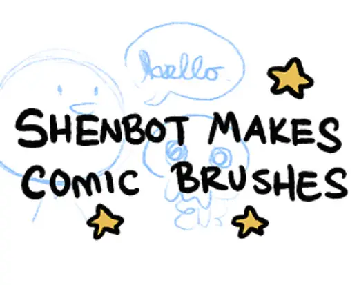 Shenbot Makes Comics Procreate Brushes — Procreate brush