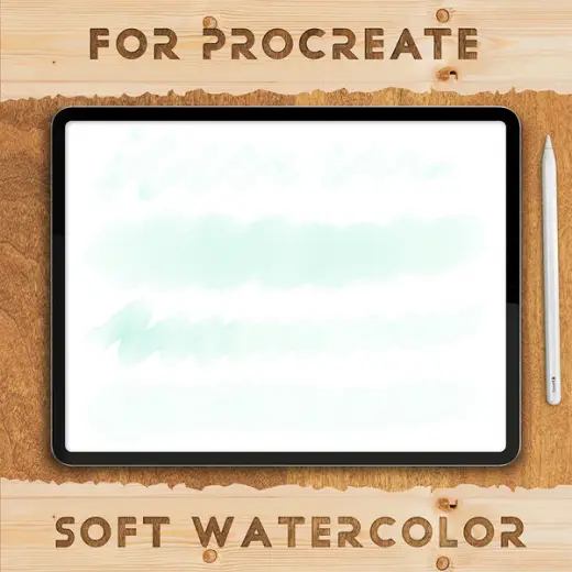Free Soft Watercolor Brushes for Procreate — Procreate brush