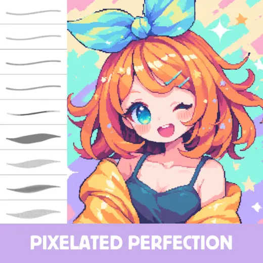 Procreate Brushes: 100 Pixel Brushes for Pixel Drawing, Shading, Backgrounds, Characters, Nature, and Patterns — Procreate brush
