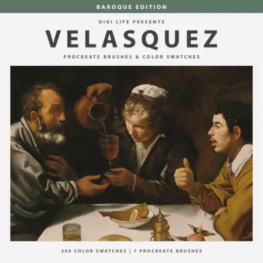 Velazquez Procreate Brushes & Color Swatches — Procreate brush
