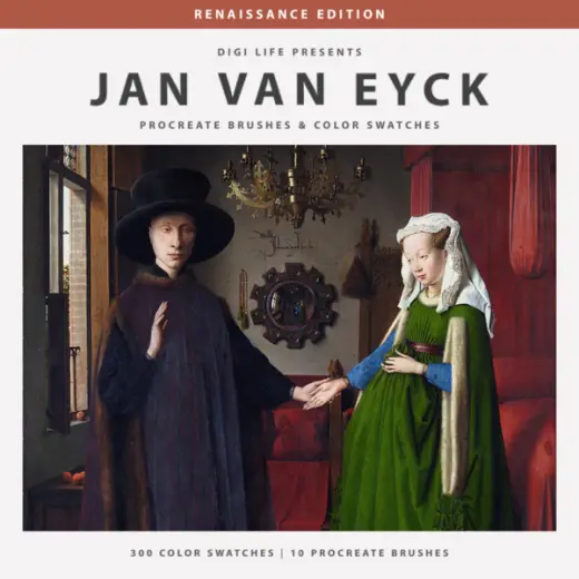 Jan Van Eyck Procreate Brushes & Color Swatches — Procreate brush