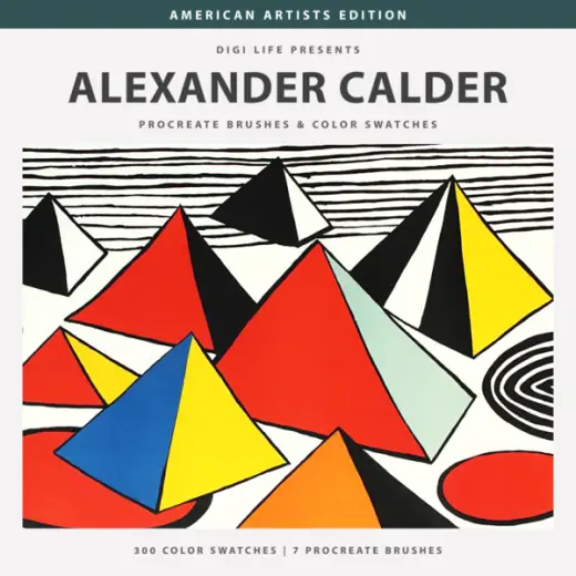 Alexander Calder Procreate Brushes & Color Swatches — Procreate brush